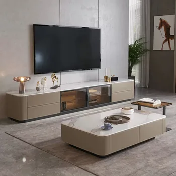 Lüks Çekmece Basit TV standı Detals Tasarım Evrensel Minimalist Oturma Odası TV masası Modern Zemin Mueble Salon Mobilyaları