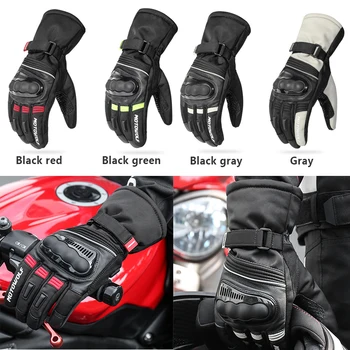 Kış Su Geçirmez rüzgar geçirmez sıcak Eldiven motosiklet eldivenleri Motosiklet bisiklet eldiveni Dokunmatik Ekran Moto motokros eldivenleri