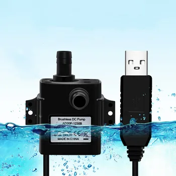 Su geçirmez Mikro Su Pompası Sessiz fırçasız motor Dalgıç Mini Su Pompası Otomatik Dalgıç Çeşme Bahçe Akvaryum İçin