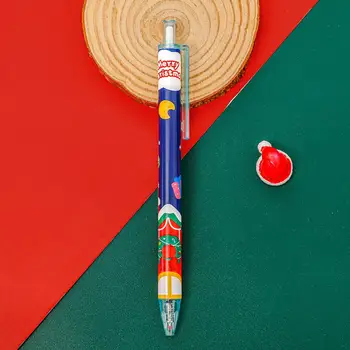 Okul Malzemeleri Canlı Noel Tükenmez Kalemler Zarif Desenler ile Ultra ince Nokta Jel Kalemler Yazma için Canlı Renkler