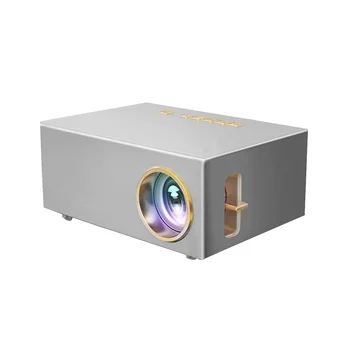Mini LED Projektör 800X480P Çözünürlük Desteği Ses Full HD Video Beamer Ev Sineması Pico Film Projektörü-AB Tak