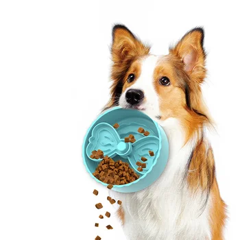 Yavaş Besleyici köpek maması kaseleri Köpekler için Köpek Kase Yavaş Besleyici Kuru Islak ve Çiğ Gıda Köpek Bulmaca köpek maması kaseleri