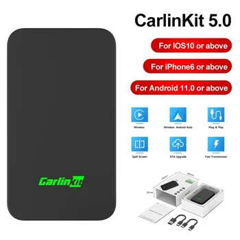 CarlinKit 5.0 2air Kablosuz CarPlay Android Otomatik AI Kutusu Kablolu Kablosuz CarPlay Adaptörü Akıllı Araba WiFi Bluetooth Otomatik Bağlantı