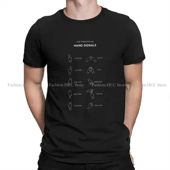 Alt Eğitim El Sinyalleri Yuvarlak Yaka TShirt BDSM Temel Polyester T Shirt erkek Giysileri Yeni Tasarım