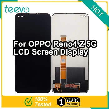 OPPO Reno4 Z 5G Için Teevo LCD Ekran Ekran ve Dokunmatik Ekran Digitizer Siyah