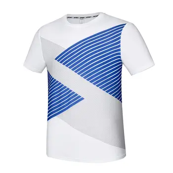 Erkek Açık Hızlı Kuruyan T-shirt Koşu Spor İlkbahar Yaz Spor Eğitimi Rahat kısa kollu tişört Üst