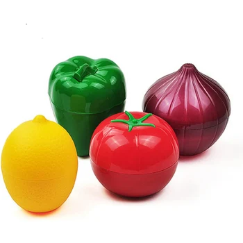Meyve ve Sebze saklama Kapları Buzdolabı, Avokado Koruyucu Soğan Saklama Kabı Domates ve Limon Kaleci Gıda Depolama