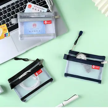 Kart çantası Çift Katmanlı Bozuk para çantaları Küçük Eşya Çantası Değişim saklama çantası Mini bozuk para cüzdanı Veri Kablosu saklama çantası Düz Renk