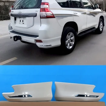 Toyota Cruiser Prado için FJ150 FJ 150 2014-2017 ABS Plastik Beyaz Renk Arka Tampon Köşe Sürgülü Dudak Koruyucu Güvenlik Kapakları 2
