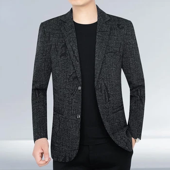 2022 Yeni Gelenler Erkekler moda elbise Ceket Erkek Slim Fit İş Rahat Blazer Palto erkek Kore Tarzı Üstleri Giyim H72