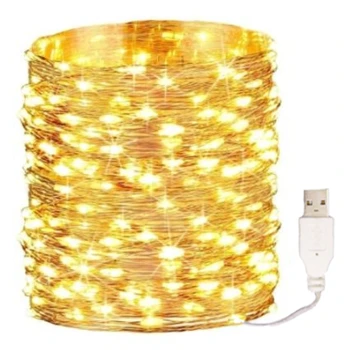 USB Peri LED Dize İşıklar Noel Garland Süslemeleri Ev Bahçe için Açık Dekor Düğün Parti lambası Tatil Aydınlatma
