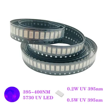 5630/5730 SMD UV mor lamba çipi lambaları Ltraviolet 0.5 W 0.2 W 395nm 400nm ışık yayan diyot LED ampul