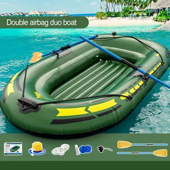 2 Kişi Kano Kayık Lastik Bot 0.4 mm PVC Kalınlaşmak Katlanabilir şişme balıkçı teknesi 192x113x40cm Hava Tekneler Açık Rafting