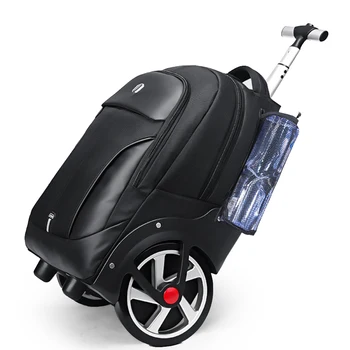 18/20 inç Erkekler Seyahat arabası çantası Haddeleme Bagaj laptop sırt çantaları tekerlekli tekerlekli sırt çantası İş Kabin taşıma