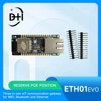 ETH01-EVO ESP32-C3 Geliştirme Kurulu Serisi Süper Mini Şapka WiFi Bluetooth uyumlu Ethernet 3 in 1 IoT Ağ Geçidi Desteği POE