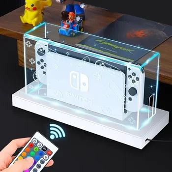 Yeni Şeffaf tozluk Nintendo Anahtarı için Oled koruma kapağı Koruyucu Kılıf Akrilik Ekran Kutusu Kabuk Ns Oyun Aksesuarları