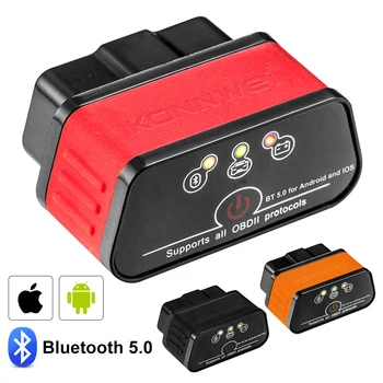 ELM327 OBD2 Bluetooth Araç Tarayıcı Vgate iCar2 V1. 5 Araç Teşhis Aracı için Android / PC / IOS Kod Okuyucu Araba Tamir