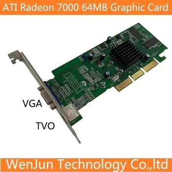 Yüksek Kalite Marka Yeni ATI Radeon 7000 32 MB 64 MB VGA TVO AGP Video Grafik Kartı ile Ücretsiz kargo