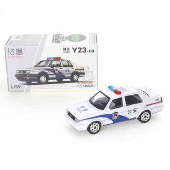 XCARTOYS Minyatür Araba Modeli Alaşım polis arabası Modeli Oyuncak Jetta Polis Alaşım kalıp döküm Araba Modeli Çocuk Koleksiyon Oyuncak Süsler