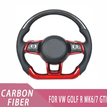 Araba direksiyon Volkswagen Vw Golf 7 R Golf7 Mk7 Gtı 7r direksiyon s Volant Lenkrad Karbon Fiber