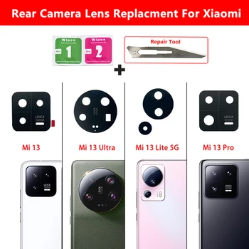 Orijinal Xiaomi Mi 13 12 12T Pro Lite 5G Mi13 Mi12 Mi12T Arka Arka Kamera Cam Lens İle Yapışkanlı Etiket + Tamir Araçları