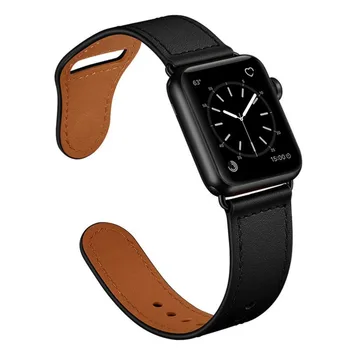 Deri kayış apple saat bandı 44mm / 40mm 42mm / 38mm pulseira watchband iwatch bileklik bilezik apple watch 5 4 3 se 6