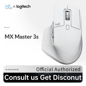 Logitech Mx Master 3s Kablosuz Fare Akış Çapraz Ekran Bluetooth Çift Modlu Ofis Ofis Sessiz Deneyim Meslektaşım Hediyeler