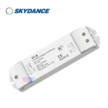 Skydance CV tek renkli LED şerit AC Push-Dim Dimmer V1-S 12V 24V Triyak karartma tek renkli ışık kontrolörü Sabit Voltaj