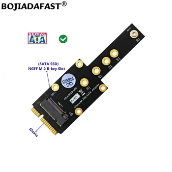 Msata Konektörü M. 2 NGFF B Anahtar Yuvası SATA SSD Dönüştürücü Adaptör Kartı