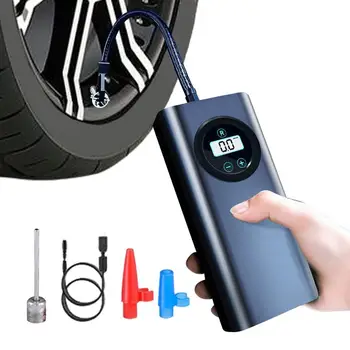 7.4 v Kablosuz Lastik Şişirme Taşınabilir Elektrikli hava kompresörü Araba Lastik Şişirme Şarj Edilebilir Dijital hava pompası Araba Bisiklet Lastikleri İçin