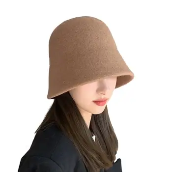 Örme Şapka kadın Kış Kova Şapka Uv Korumalı Rüzgar Geçirmez Soğuk Dayanıklı Katlanabilir Açık Şapkalar Güneş Yumuşak Katı