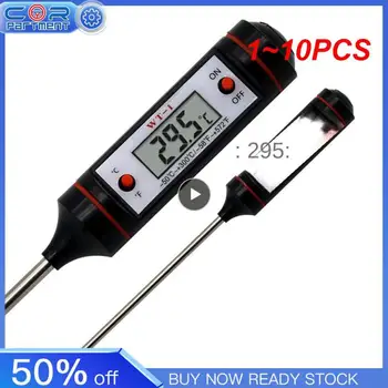 1~10 ADET Araba Klima Çıkış İğne Tipi LCD Dijital Ölçer Kontrol Aracı mutfak termometresi Aralığı eksi 50 ila 300