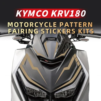 Kullanım İçin KYMCO KRV180 motosiklet Kafa Alanı Çıkartmaları Hattı Baskı Çıkartmalar Kitleri motorsiklet Aksesuarları Dekorasyon Ve Tamir