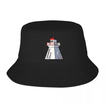 Deniz feneri Southampton, Ontario Kova Şapka Panama Çocuklar İçin Bob Şapka Geri Dönüşümlü Balıkçı Şapka Plaj Balıkçılık Unisex Kapaklar