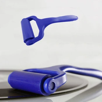 Mavi Yeniden Kullanılabilir Vinil Kayıt Temizleyici Anti-Statik Silikon Kolay Temizleme Silindiri Temiz Cihaz Araçları Aksesuarları