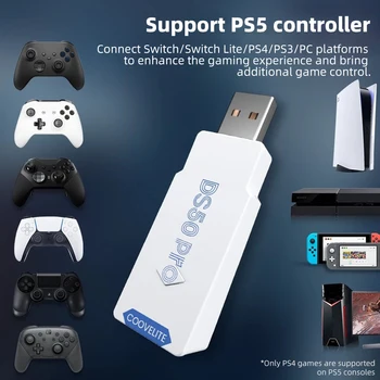 DS50 Pro Gamepad Dönüştürücü PS5 PS4 Xbox Elite Pro Kontrolörleri USB Alıcısı bluetooth denetleyicisi Kablosuz Adaptör Anahtarı