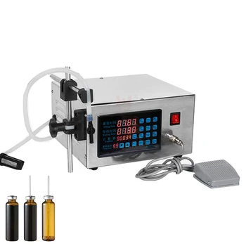 Yüksek Hassasiyetli Küçük Masaüstü Cnc Sıvı dolum makinesi Meyve Suyu içecek dolum makinası