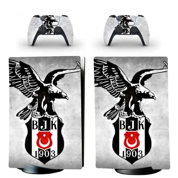 Türkiye Beşiktaş BJK PS5 Dijital Cilt Sticker Çıkartma Kapak Konsol ve Kontrolörleri için PS5 Cilt Sticker Vinil