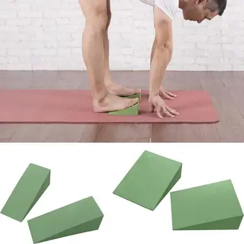 2 ADET EVA Squat Kama Blok Yoga Eğimli Kurulu Buzağı Germe Dizlik Sırt Desteği Topuk Bacak Buzağı Shin Kabartma Ayak Germe