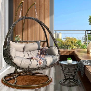 Yetişkinler Ucuz Asılı Sandalye Çift Şezlong Açık Bahçe Asılı Sandalye Salıncak Hamak Sillas Jardin Oturma Odası Mobilya