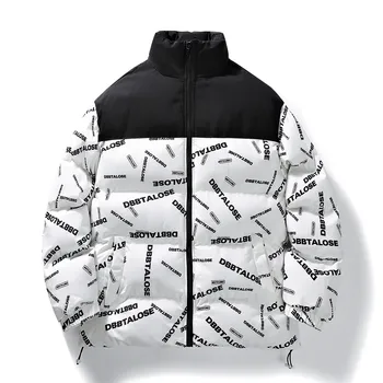 Erkek kışlık ceketler Moda Rahat Rüzgarlık Standı Yaka Termal Ceket Dış Giyim Büyük Boy Açık Kamp Ceket Erkek Giysileri