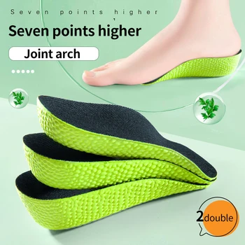 Yükseklik Artış Tabanlık Erkekler Kadınlar için Ayakkabı Düz Ayak Kemer Desteği Ortopedik Tabanlık Ayakkabı Topuk Kaldırma Yarım Ayakkabı Pedleri 3 Renkler