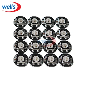 5 Adet 10 Adet Siyah Beyaz lamba yuvası LED Cips DC5V WS2812B Soğutucu İle LED Dahili 5050 SMD RGB WS2811 IC Cips 10mm * 3mm