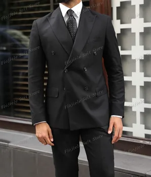 Yeni Erkek takım elbise Damat Sağdıç Smokin Düğün Parti Resmi 2 Parça Set Ceket Pantolon H15