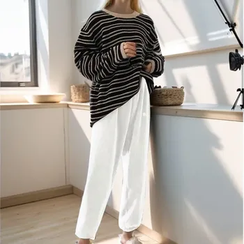 Kış Kadın Termal Sıcak Pijama Pantolon Kadife Pantolon Bel Ev Kadın Rahat Kaşmir Pantolon Sonbahar İç Çamaşırı
