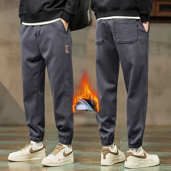 Klasik Düz Renk Rahat Pantolon Erkekler İlkbahar Yaz Yeni İş Moda Rahat Streç Pamuk Düz Pantolon Z189
