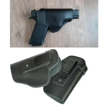 Deri IWB Gizli Taşıma Tabanca Kılıfı Glock 17 19 22 23 43 P226 P229 Ruger Beretta 92 M92 s & w tabanca klipsi Kılıfı