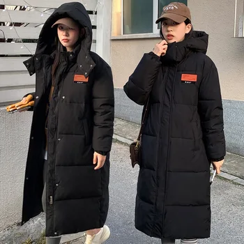 Uzun Kış Aşağı Pamuk Ceket Bayan Ceket Kalınlaşmak Sıcak Yastıklı Kirpi Parkas Kadın Palto Gevşek Kapşonlu Yastıklı Dış Giyim Ceketler