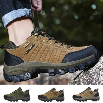 Erkek yürüyüş ayakkabıları Açık Nefes trekking ayakkabıları Erkekler Dantel-Up kaymaz Erkek yürüyüş botları Dağ Tırmanma ayakkabıları Sıcak Satış