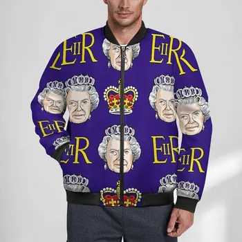 Kraliçe Elizabeth II Ceketler Büyük Britanya Kapşonlu Kışlık Mont Erkekler Sokak Moda Rahat Ceket Tasarım Gevşek Boy Rüzgarlık